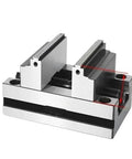 Dead Nuts Precise CNC Machined Zero Point Clamping Fixtures For Height Adjustable Self Centering Vise with 37mm opening and flat jaws.