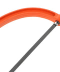 Built Tough Portable Mini Hacksaw Featuring Thickened Carbon Steel Blade and Ten Spare Replacements for easy cuts.