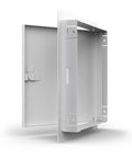 Heavy Duty Galvanized Steel Access Door 24 X 36 Inches White Flush Wall And Ceiling Hatch showcasing reinforced frame and concealed hinges.