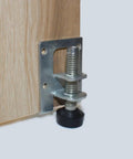Four Pack Beefy Heavy Duty Adjustable Furniture Leveler Feet for wardrobe with electroplating and cold rolled steel attached to wood