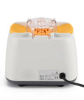 Back view of Heavy Duty Eyeglass Frame Heater With Wind Catcher Hood Three Adjustable Heat Settings And Zero Hassle Operation.