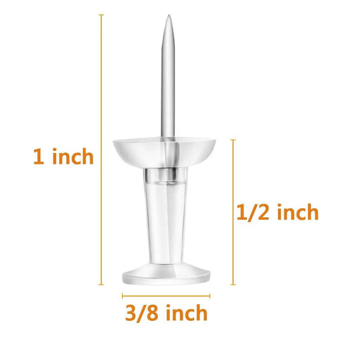 Legit Durable Push Pins 600 Count Standard Thumb Tacks With Kickass Steel Points And Clear Rounded Tops dimensions 1 inch tall and clear rounded top.
