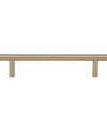 Golden Champagne Euro Bar Cabinet Handle 3/8 Inch Diameter 7-3/8 Inch Length 5 Inch Hole Center 1-3/8 Inch Projection