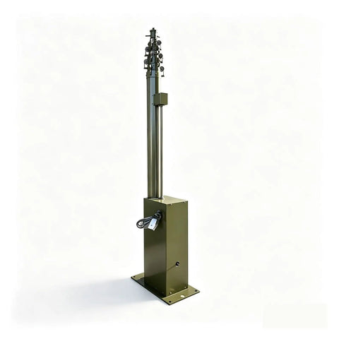 Heavy Duty Aluminum Electric Telescopic Mast With Plug And Play Motorized Lift Extends Up To 5M for professional broadcast lighting.