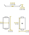 Dimensions of Seasoned Carbon Steel Griddle With Dual-Handle Flat Top For Stovetop, Oven, And Grill, Lightweight And Fast-Heating Pan
