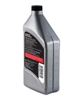 80W-90 Motorcycle Hypoid Gear Oil Quart for Shaft Drive Transmissions, heavy-duty lubricant bottle side view with label