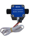 G1/2 Inch Gear Flow Meter And Oil Flow Sensor For Fuel Gasoline Diesel Milk Water And Other Liquids, front view showing connections