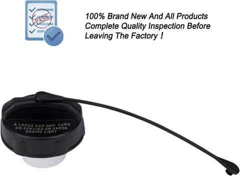Jeep Wrangler Fuel Tank Filler Cap Gas Cap Direct Fit Replacement For 2003 Through 2018 JK And 2003 Through 2006 TJ Models Replaces 52100552AG 52030387AB 52030387AA Easy Install Click To Seal