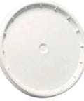White Five Gallon Plastic Pail Lid With Tight Seal For Paint And Coatings Heavy Duty Fit For Standard Buckets DIY Friendly