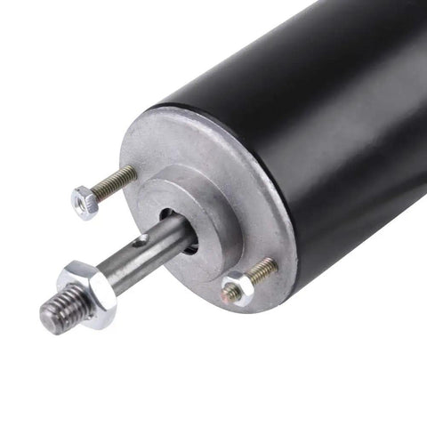 Close-up of a copper wound Reversible DC Motor 12V And 24V 30 Watt 3000RPM for cotton candy machines and crafts.