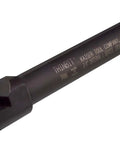 Side view of THINBIT LR3406 3/4 in round internal toolholder, black finish, reversible for left-right orientation.