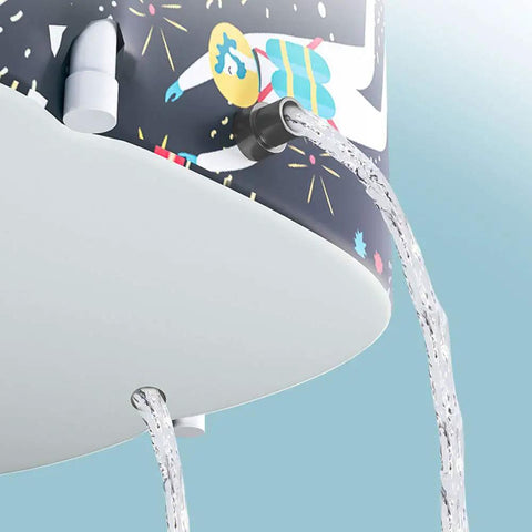 Close-up of Foldable 47 Inch Bath Tub With Pillow And Bath Seat Wide Portable Spa Tub With water spouts, decoration visible