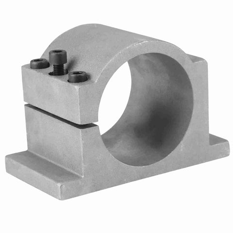 Heavy Duty Cnc Spindle Motor Mount Bracket Locks Down 80Mm And 100Mm Sizes with durable cast aluminum construction.