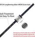 MGN12H Linear Guide Rail Kit 3.0 Upgrade For Ender 3 Series 3D Printers Pro And V2 with black treated rail and steel carriage
