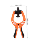 Phone Screen Repair Kit With Suction Cup Pliers For Quick Screen Opening, durable orange and black pliers, size dimensions shown.