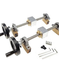 T8 Lead Screw Set For 3D Printers And CNC Machines, 8mm stainless steel screws with brass nut, KP08/KFL08 brackets, and handwheel