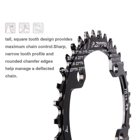 Tall square tooth chainring from 1x10 Speed MTB Groupset Kit With 170mm Crankset 104BCD 11-50T Cassette Mountain Bike Upgrade