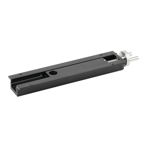 Side view of Heavy Duty Dual Function Bench Tail Vise And Inertia Vise Fixture For Adjustable Desktop Table Clamp in alloy steel aluminum