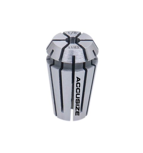 7 Piece ER11 Collet Set For CNC Milling And Lathe Work Range 1/32 To 1/4 Inch with 0.0004 Inch Concentricity, single collet view