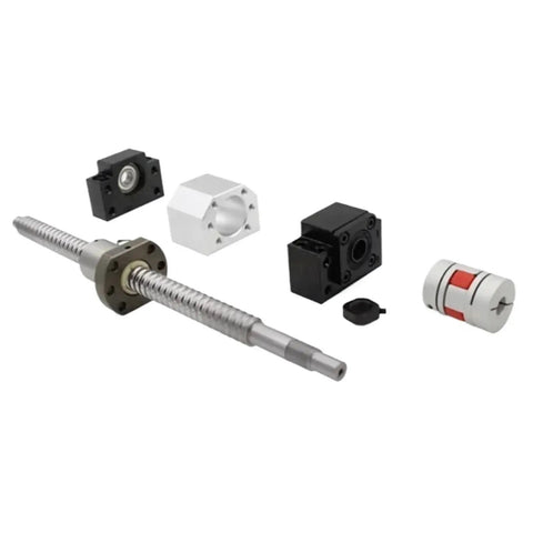 Heavy Duty SFU2005 Linear Motion Ball Screw Kit 900mm C7 Accuracy with flange nut and brackets for CNC routers.