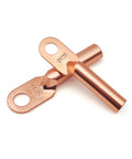 Heavy Duty Cold Crimp Fork Terminals, Uninsulated DT35 Wire Connectors with copper design, ideal for DIY wiring fixes.