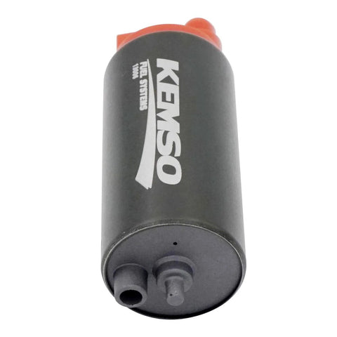 High-Flow In-Tank Fuel Pump For Kawasaki KX450F, KX450, KX450X, KX250F, KX250, KX250X, ER-6N, Ninja 650R, EX650, Versys 650, KLE650 Ethanol Ready, 200LPH Output, Bypass Valve Set Higher Than Stock, Serialized Body For Lifetime Reliability; side view