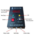 Control panel for Beefy 450W 110V DC Brushless Motor 80mm Square With Hall Sensor QW80BL007, featuring speed display and adjustments.