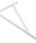 Legit Heavy Duty White Steel Shelf Brackets 4 Pack With Premium Mounting Screws For Rock Solid Diy Wall Shelving, 11.8x7.5 inch.