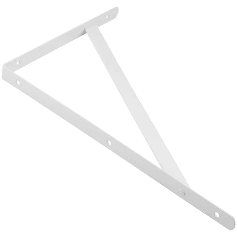 Legit Heavy Duty White Steel Shelf Brackets 4 Pack With Premium Mounting Screws For Rock Solid Diy Wall Shelving, 11.8x7.5 inch.