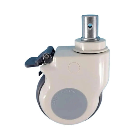 Smooth As Butter 5 Inch Medical Caster Wheel With Heavy Duty Locking Brake And Free 360 Swivel Design For Hospital Carts Warehouse Racks And Storage Units