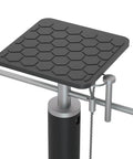 Close-up of RV Slide Out Support Jacks for Stability and Sag Prevention, adjustable TPE pad and metal post