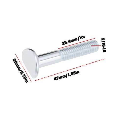 Grab This Awesome 4 Pack Lawn Mower Handle Knob Kit For Toros With Easy Screw Threads That Fit Multiple Models Totally Solid Upgrade For Your Yard Machines chrome metal handle knob, 47mm long, 20mm wide