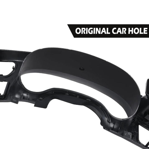 G-PLUS dash trim bezel cover in dark gray for Chevy Blazer, S10, GMC Jimmy, S15 Sonoma (1998–2004), not for double-DIN.