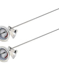 15 Inch Turkey Fryer Thermometer With Pot Clip 2 Pack 2 Inch Dial Candy Thermometer Stainless Steel Clip Deep Fry Oil Thermometer