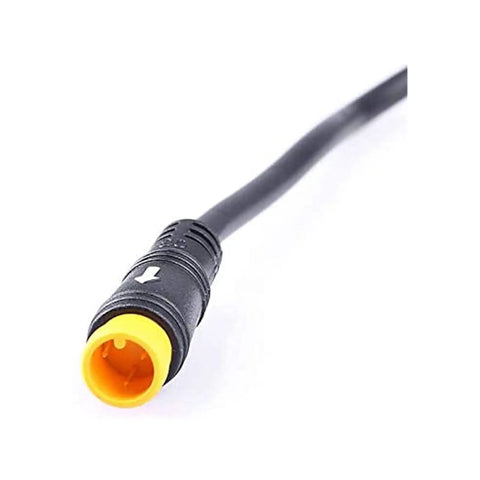 Front And Rear E Brake Cutoff Lever Kit For Electric Bikes With Waterproof Connectors, close-up of yellow connector tip