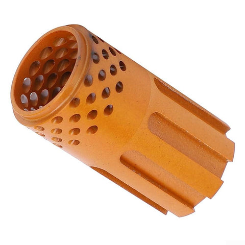 Premium 220051 Swirl Ring For Hypertherm Plasma Cutter Compatible With Pmx 45XP 65 85 105 Systems close up view of orange plastic ring