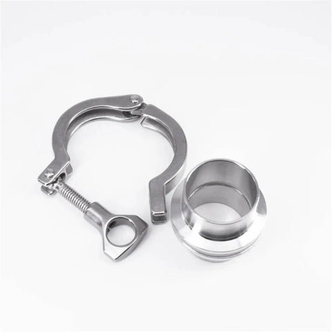 Tri Clamp Set 0.5 Inch Through 10 Inch Stainless SUS316L Sanitary Weld Ferrule Pipe Fittings With PTFE Gasket top view
