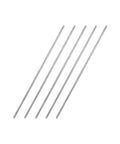2mm By 150mm 304 Stainless Steel Solid Round Rods Pack Of 5 For DIY Projects Durable Lathe Bar Stock Rust Resistant High-Strength Metal Rods For Crafts Prototyping