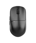 Next Level Wireless Gaming Mouse Dropping Beast Mode Accuracy With Raised Rear Hump And Slim Waist Profile Engineered For Tight Claw Grips Zero Latency Fire Speed Solid Build For Rig Use Medium Black top view.