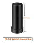 Harley Davidson Main Shaft Sprocket Locknut Socket For Twin Cam And Big Twin One Seven Eighth Inch Size, 6.14 inch length