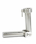 Barbell Holder With Swivel Base Stainless Steel for Secure Row and Press Lifts in Your Dope Home Gym Setup, side view