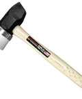 Heavy Duty Rubber Mallet With Iron White Cap For Flooring Nailers And Staplers, 4 Pound, Non Marring Face, Iron Wedge, Tennessee Hickory Grip