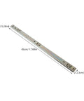 2 Pack Side Mount Drawer Slides Two Section Galvanized Iron Silver Beefy Heavy Duty Glides For Bedside Tables And Furniture Maximizes Drawer Capacity Smooth Quiet Sliding Perfect For Cabinets Desks And Office Setups, 45cm