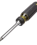 Ratcheting Multi-Bit Screwdriver 15-In-1 With Phillips Slotted Square Torx Combo Bits and Quarter Inch Nut Driver
