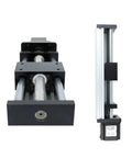 Adjustable Sliding Table For CNC And 3D Printers, 50mm To 700mm Stroke Linear Guide Rail, Ball Screw Compatibility 1204 1605 1610 front view