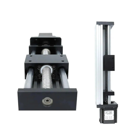 Adjustable Sliding Table For CNC And 3D Printers, 50mm To 700mm Stroke Linear Guide Rail, Ball Screw Compatibility 1204 1605 1610 front view
