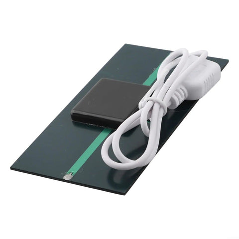 Portable 3W 6V Solar Panel With USB Output for Outdoor Adventures Monocrystalline Efficiency, showing panel and USB cable