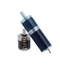 Compact Planetary Gear Motor 12V 24V DC With 32MM Speed Reducer showing motor design and internal gears, featuring a solid mounting bracket.