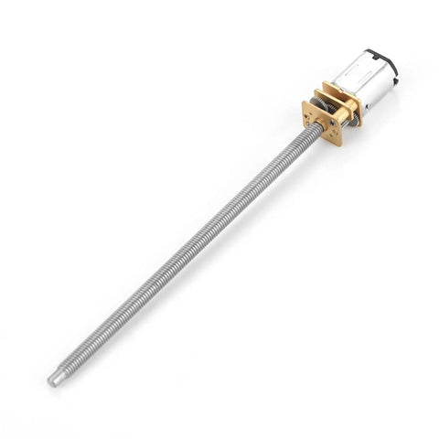 Built Tight And Runs Smooth N20 Linear Actuator Plus DC Reduction Gear Motor 6V Or 12V Compatible with threaded output shaft.