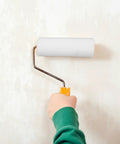 Mini Paint Roller Sponge Head For Flawless Wall Edge Painting And Cabinet Touch Ups Comes With Spare Replacement Sleeves in use.
